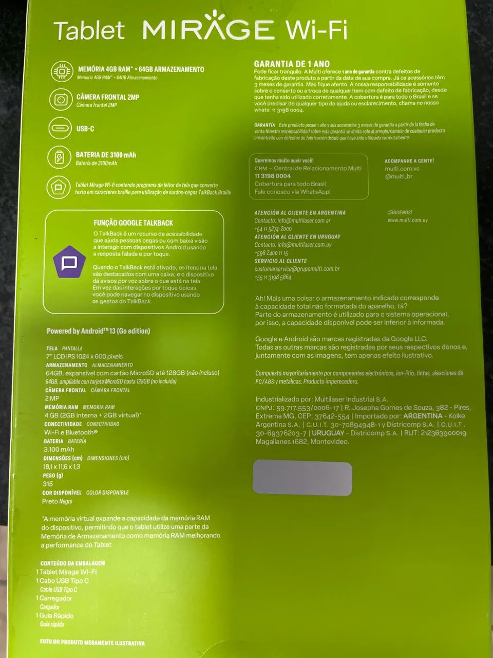 Tablet Mirage Wi-fi - Foto 2