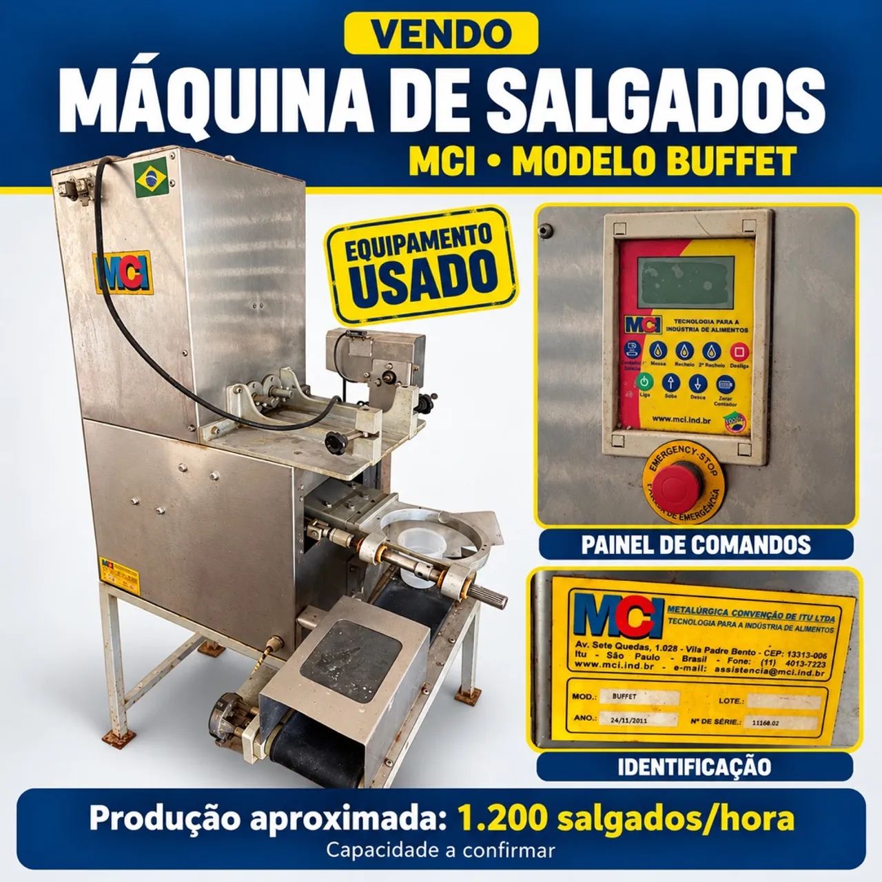 Máquina de salgados 