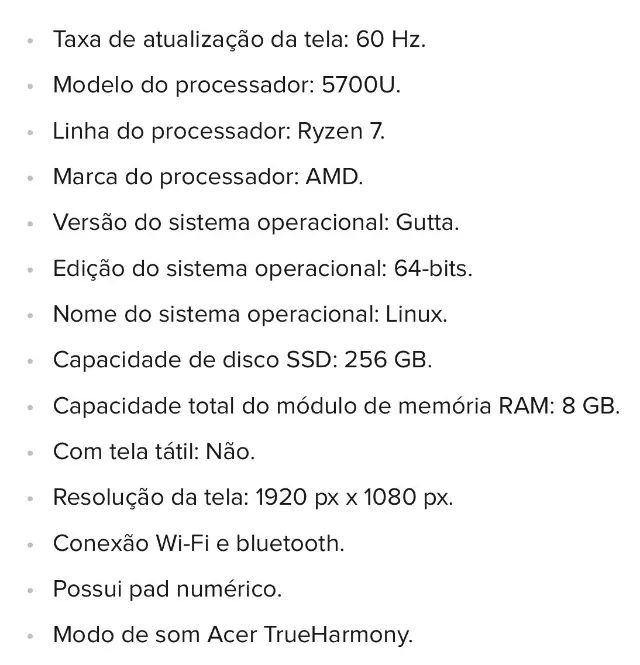 Notebook Acer  - Foto 5
