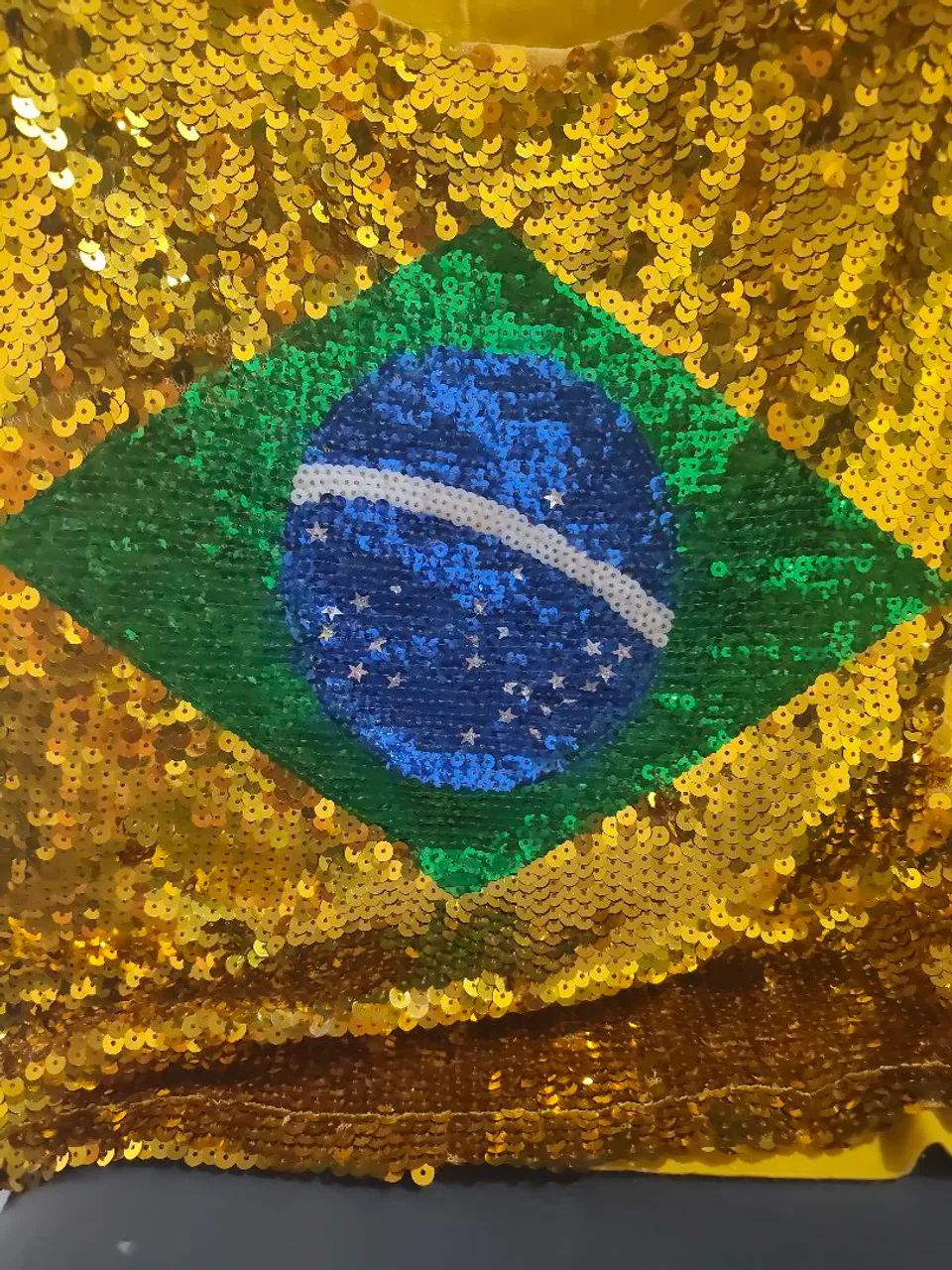 Malha do Brasil feminino de paetê  - Foto 3