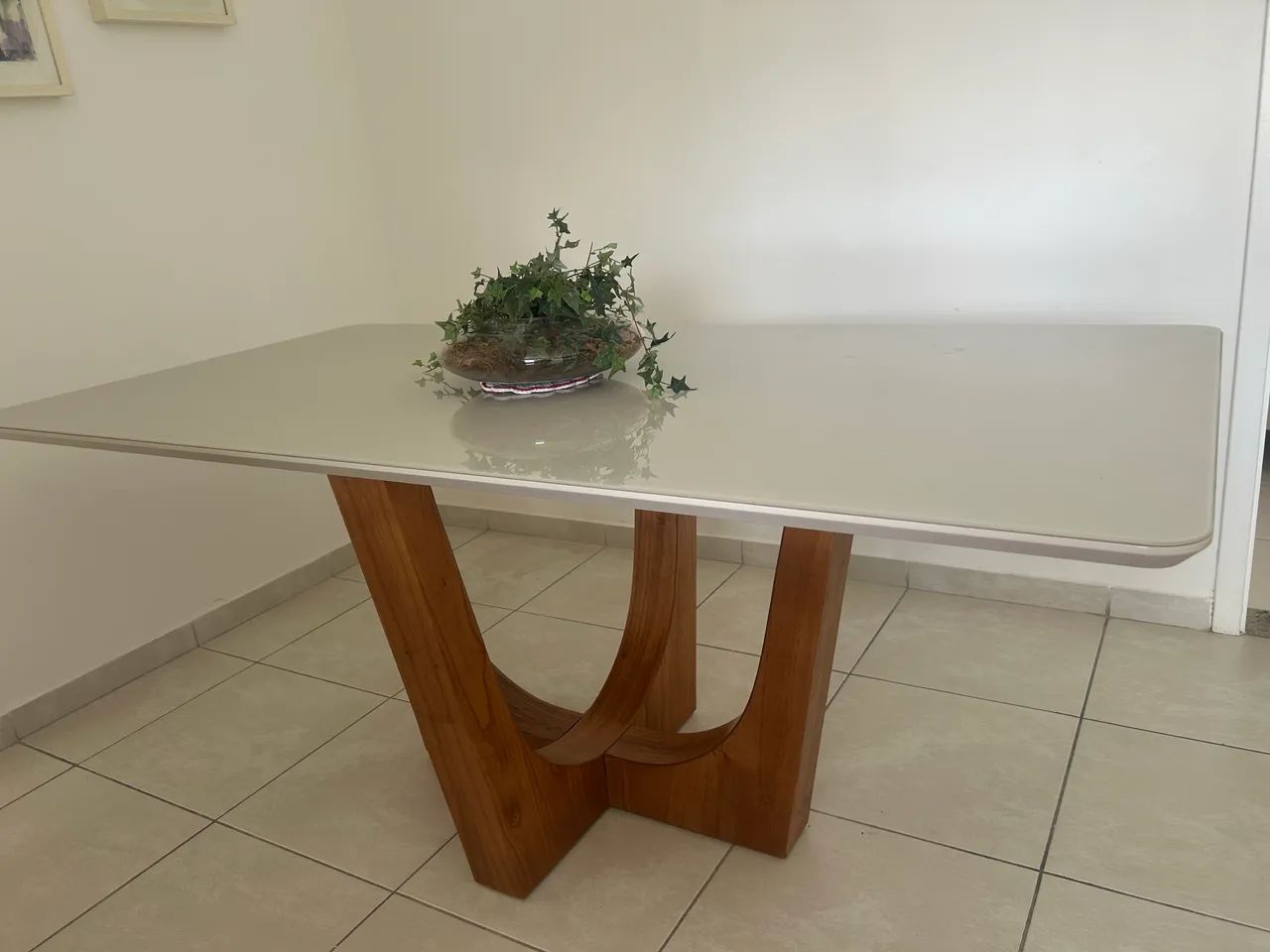 Mesa com tampo de vidro - Foto 2