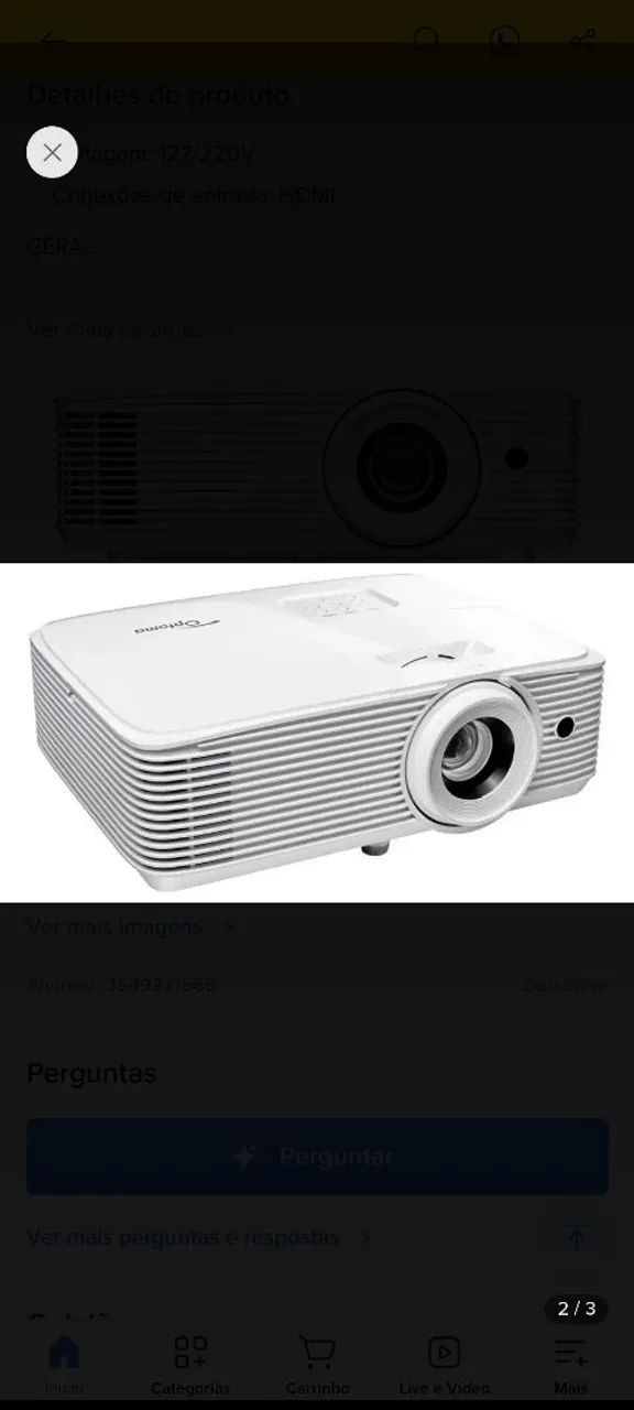 Retroprojetor Optoma - Foto 3