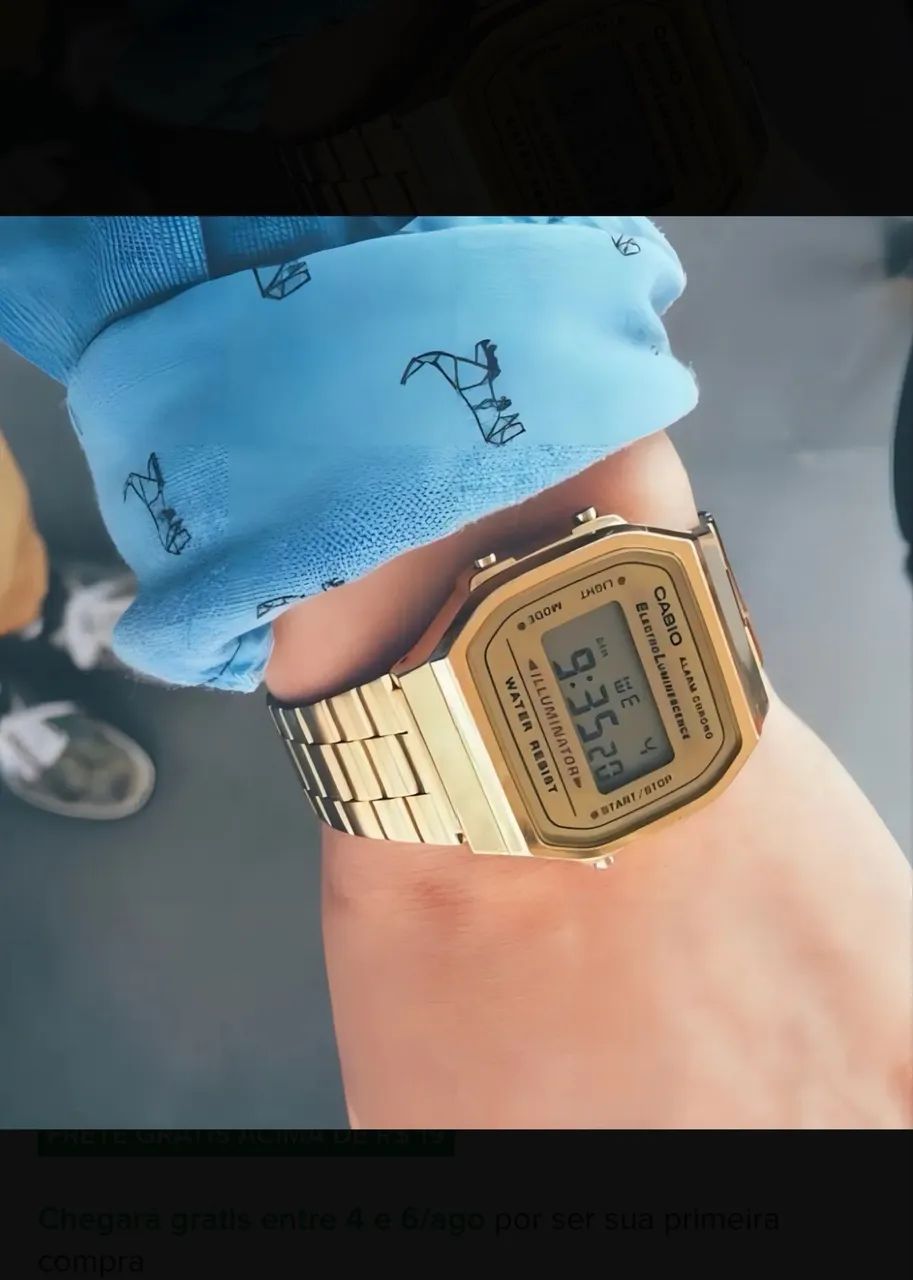 Relógio Casio Vintage Dourado  - Foto 2