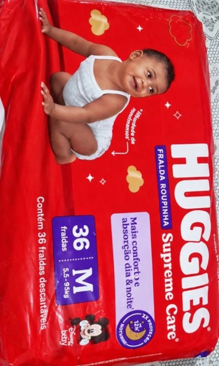 Huggies e podemos também aceitar a troca