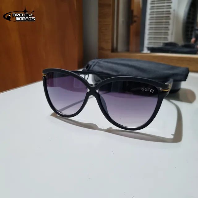 Óculos de Sol Gucci - Lente Roxa e Detalhes Dourados - Foto 2