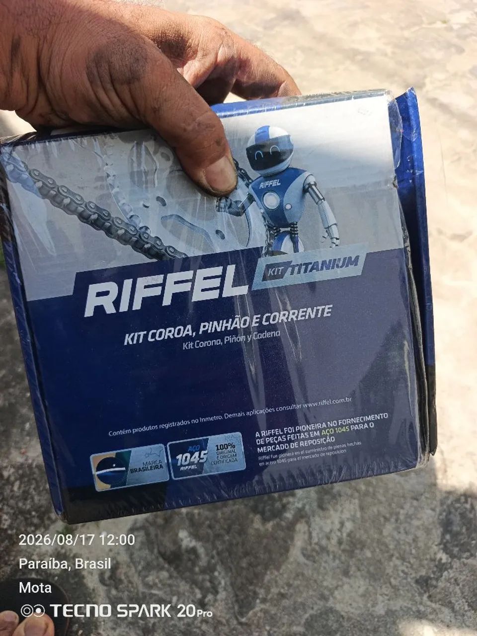 KIT RELAÇÃO RIFFEL SEM RETENTOR CG/START/FAN 04/16 - Foto 2