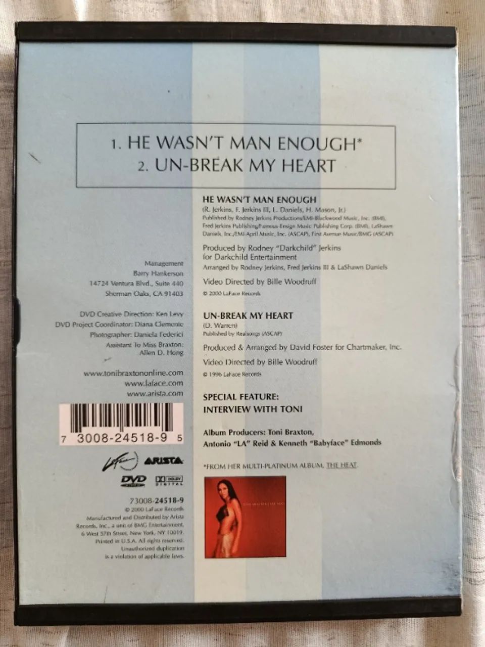 Dvd Single Toni Braxton (raro) - Foto 2