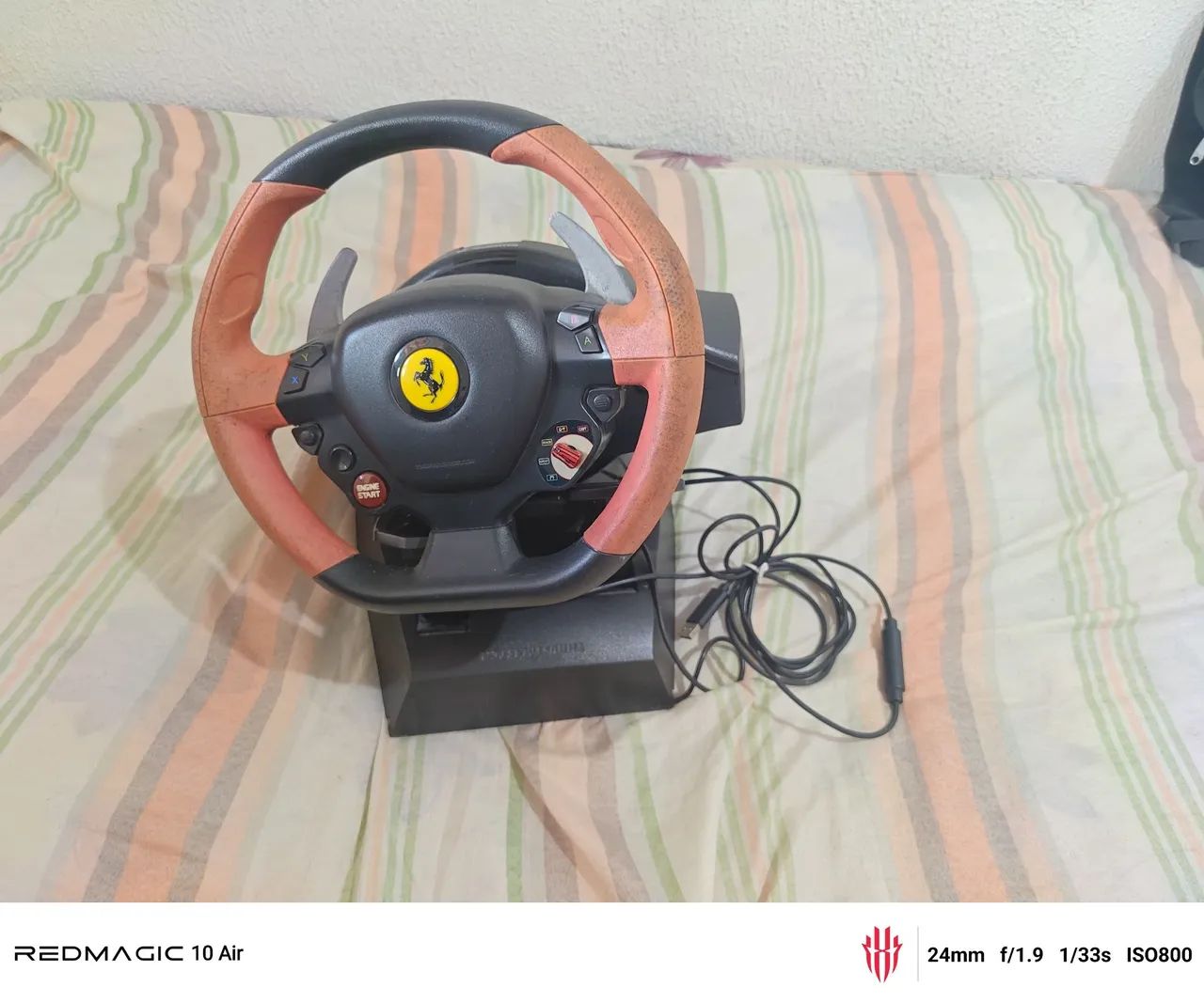 Volante e Pedais Thrustmaster Ferrari 458 Spider (Xbox e PC) - funcionando perfeitamente - Foto 2