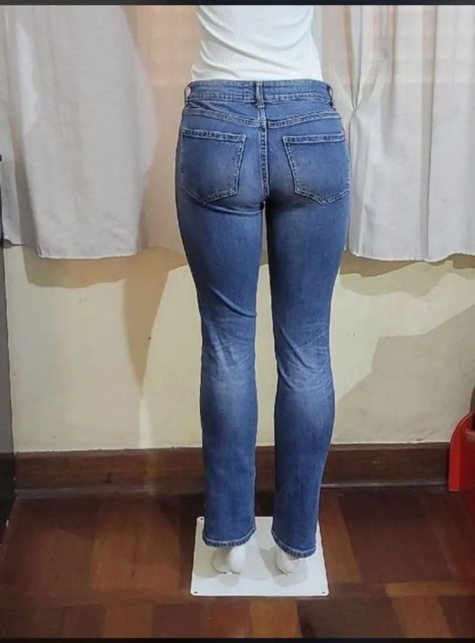 Calça jeans feminina skinny mango tam 36 - Foto 2