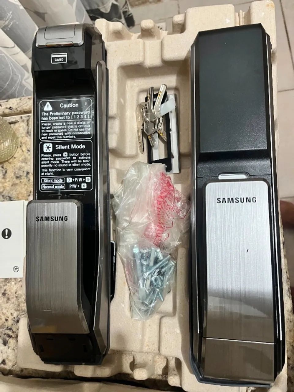 Fechadura digital Samsung completa