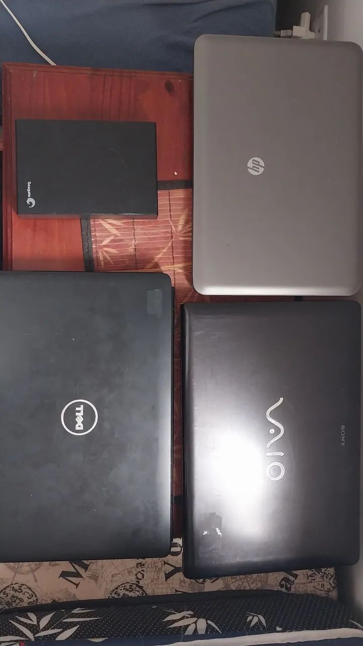 3 notebooks ( sem hd )  + Seagate 3tB