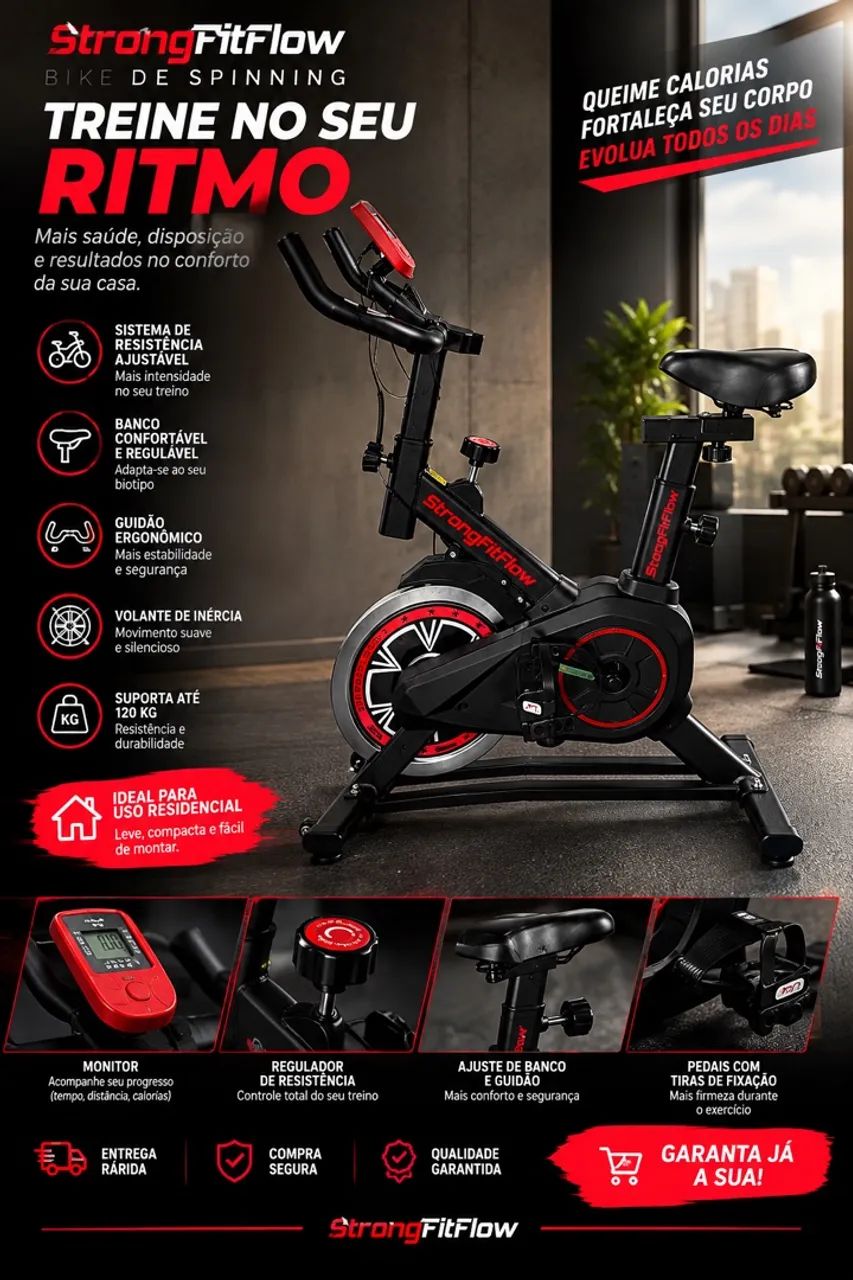 Bicicleta ergométrica esta nova pouco usada