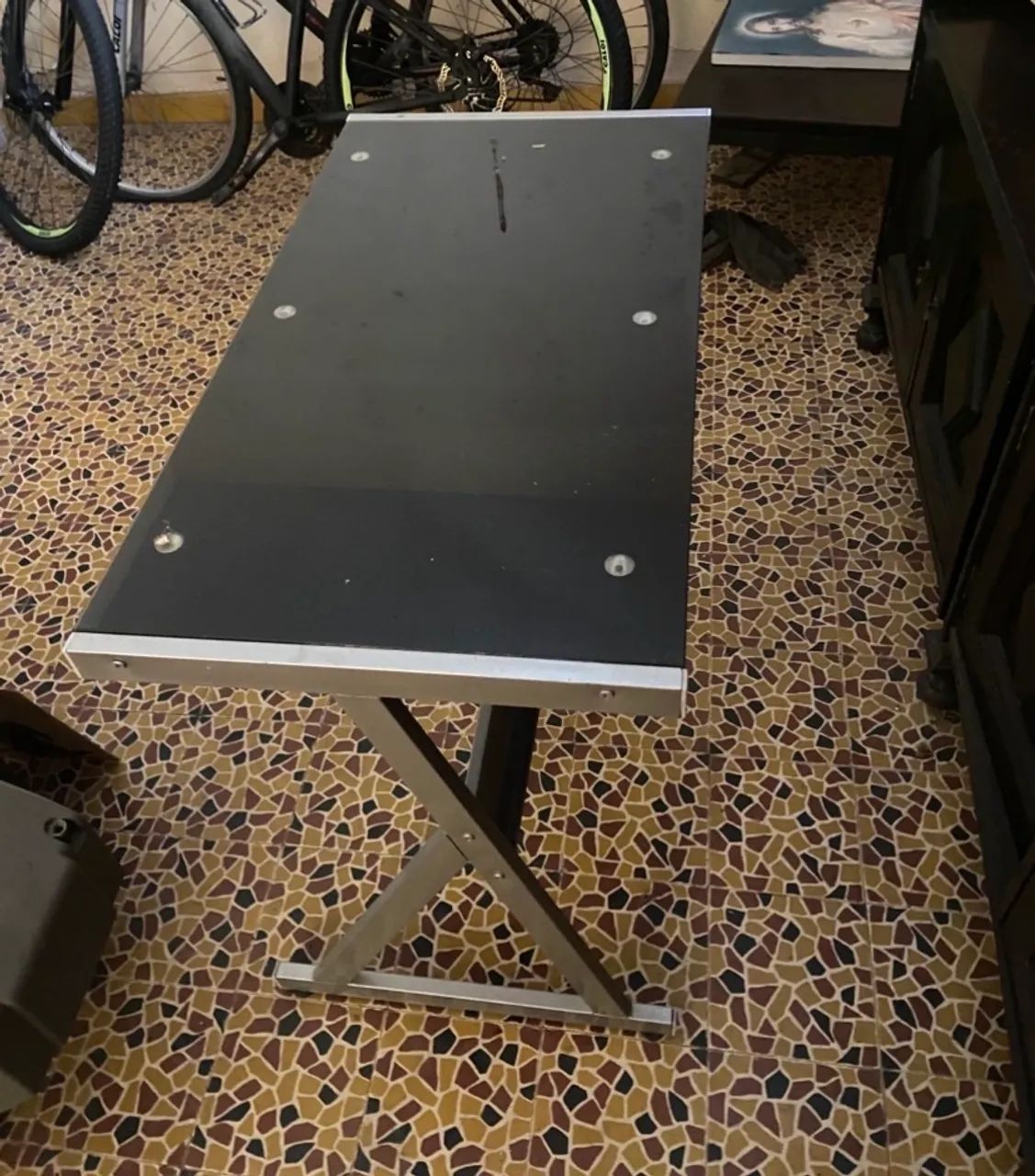 Mesa para estudo em metalon e vidro - Foto 2