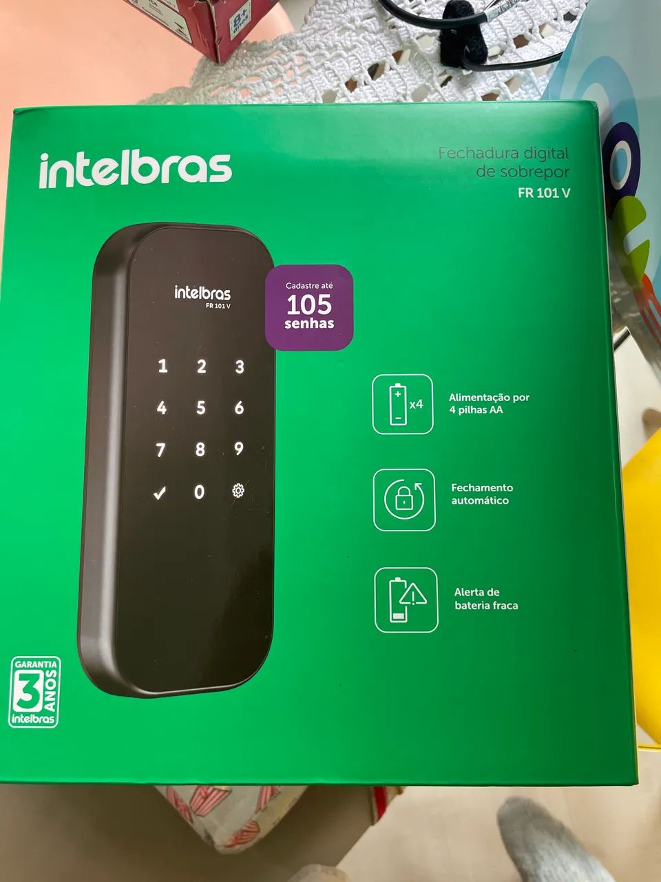 Tranca eletrônica intelbras
