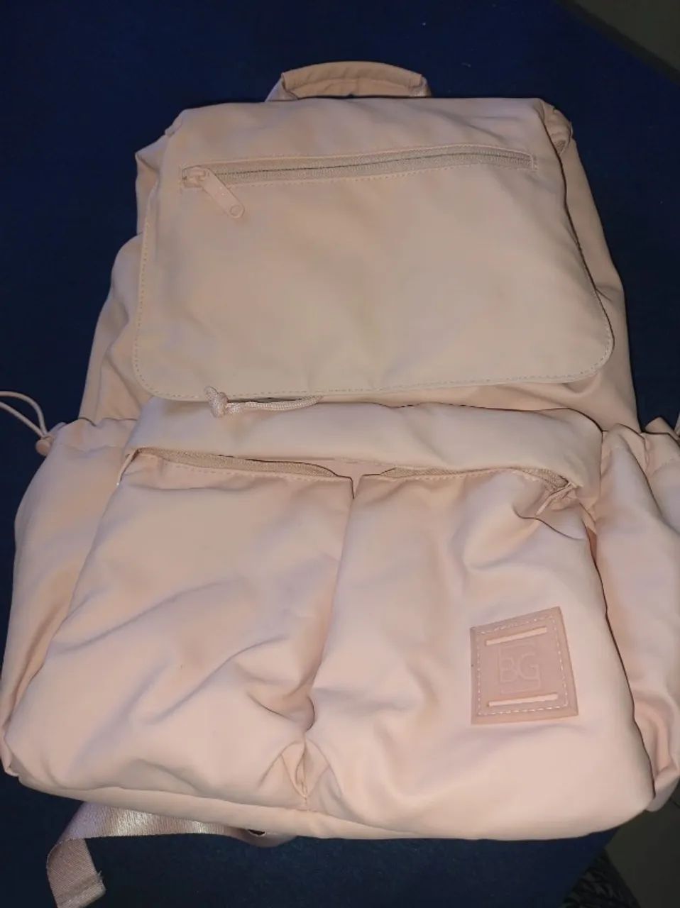 mochila feminina rosa emborrachada