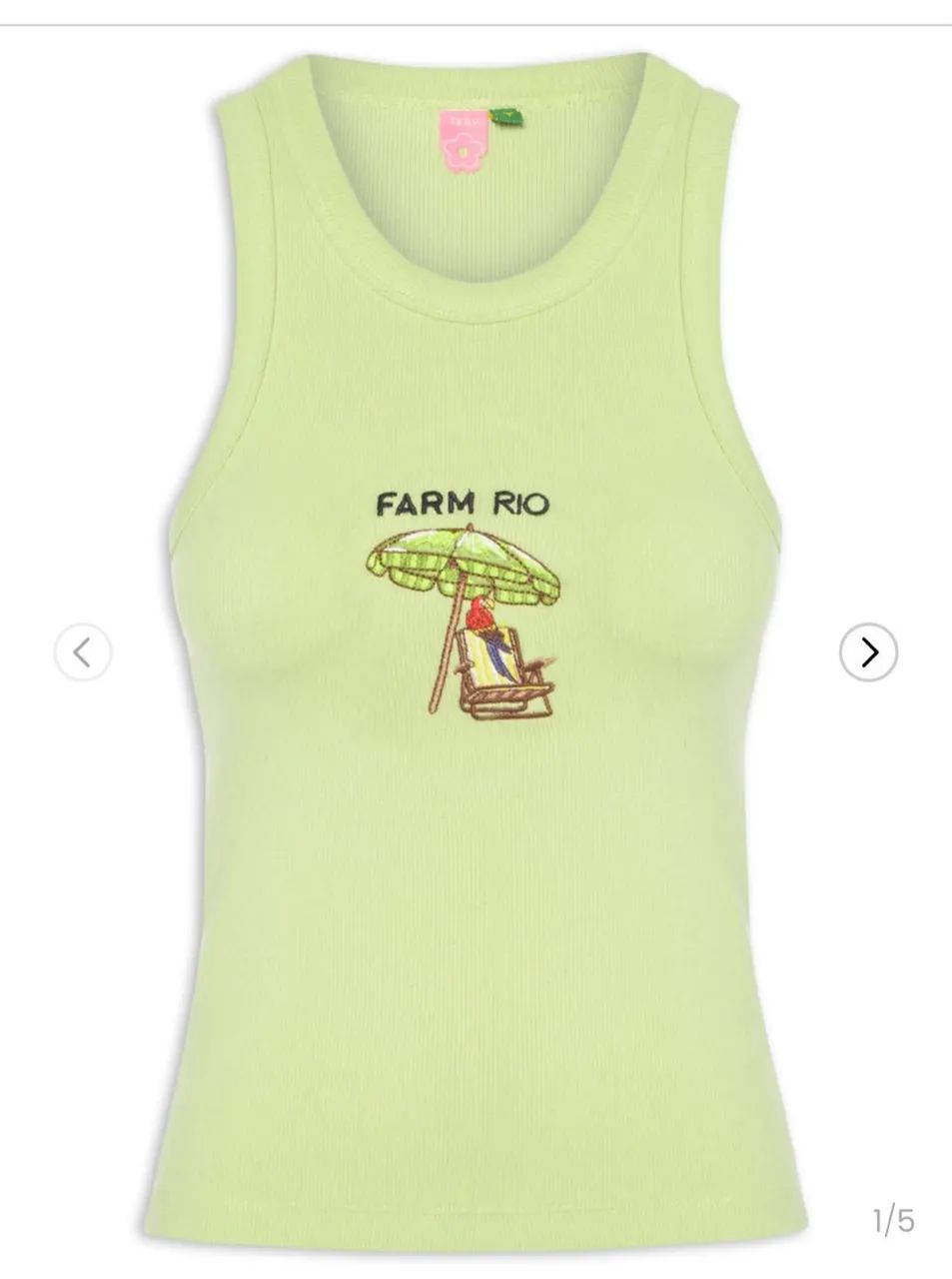 Regata bordado verde farm G