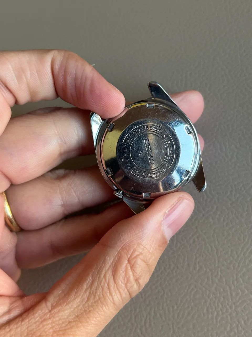 Relógio Seiko 5 6119 azul raro  - Foto 4
