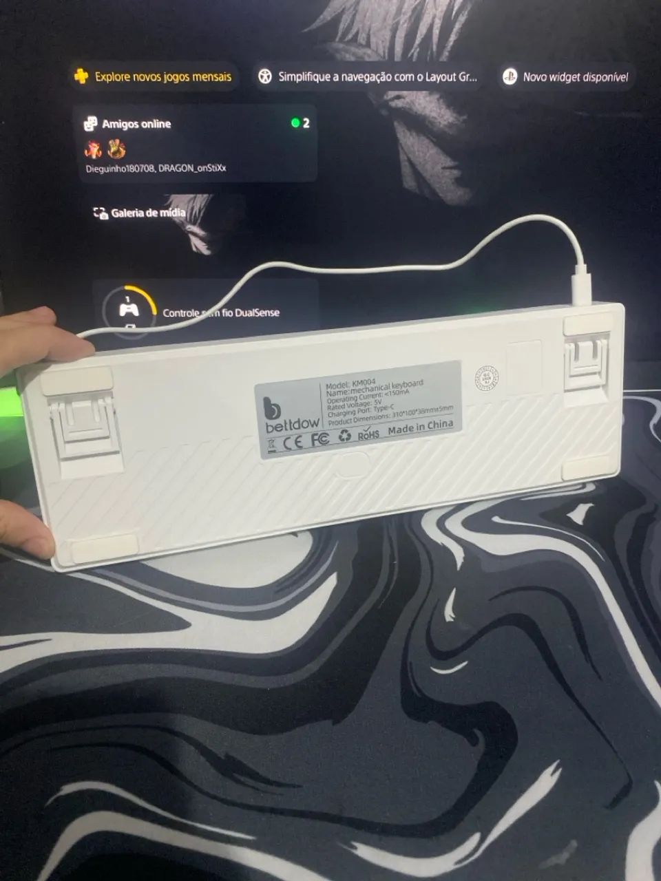 Teclado mecânico rgb 68% - Foto 3