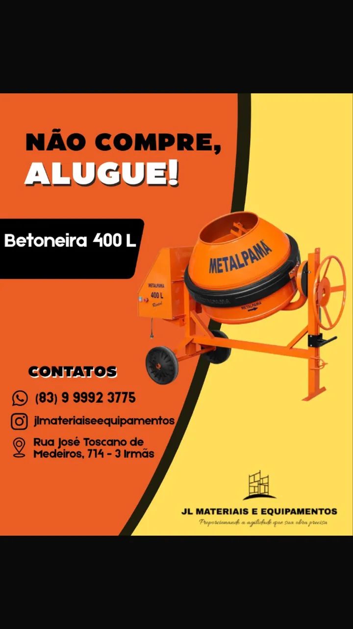 Aluguel de betoneira