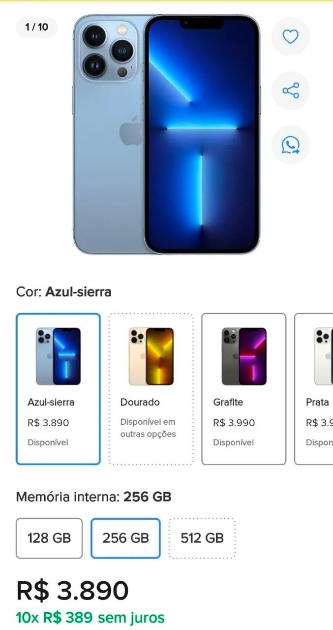 IPHONE 13 PRO MAX 256GB