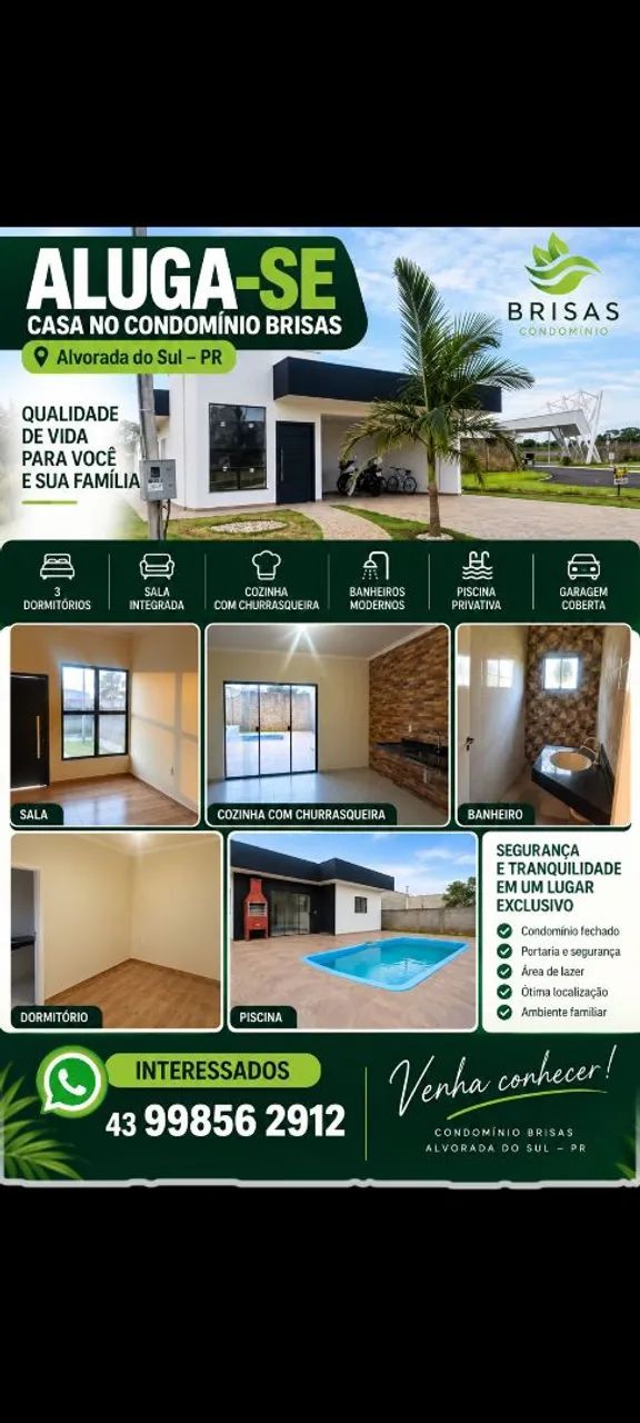 Ótima casa em Alvorada do ul alugo ou vendo