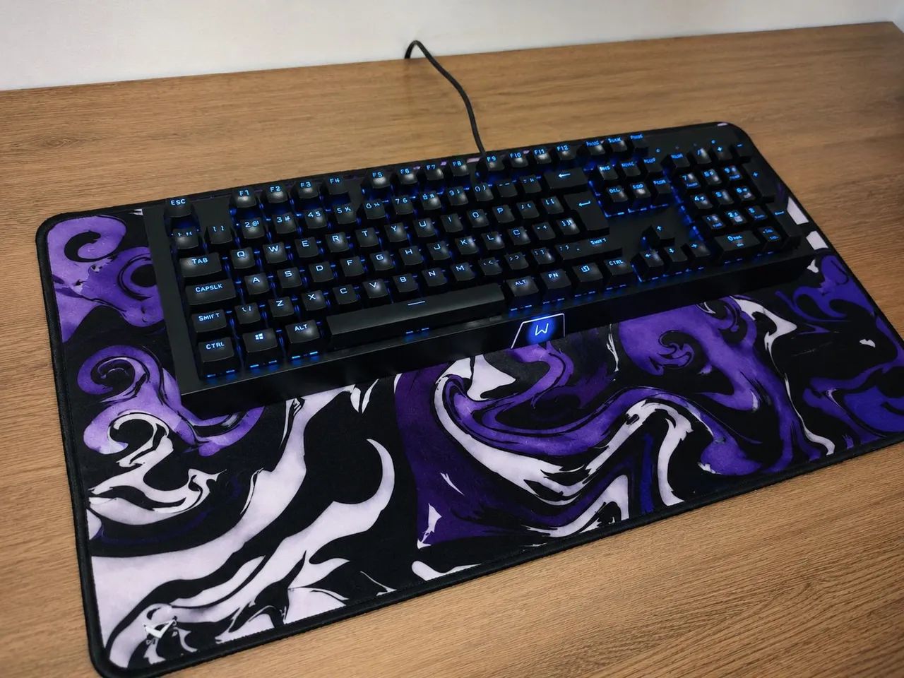 Teclado Gamer Warrior Kane - Multilaser + Mouse Pad - Foto 2