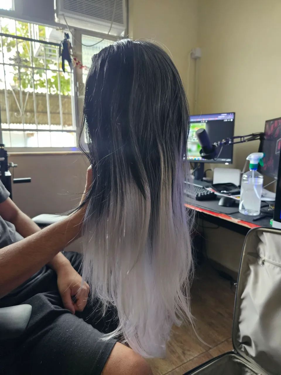 Peruca preta e branca - Foto 4