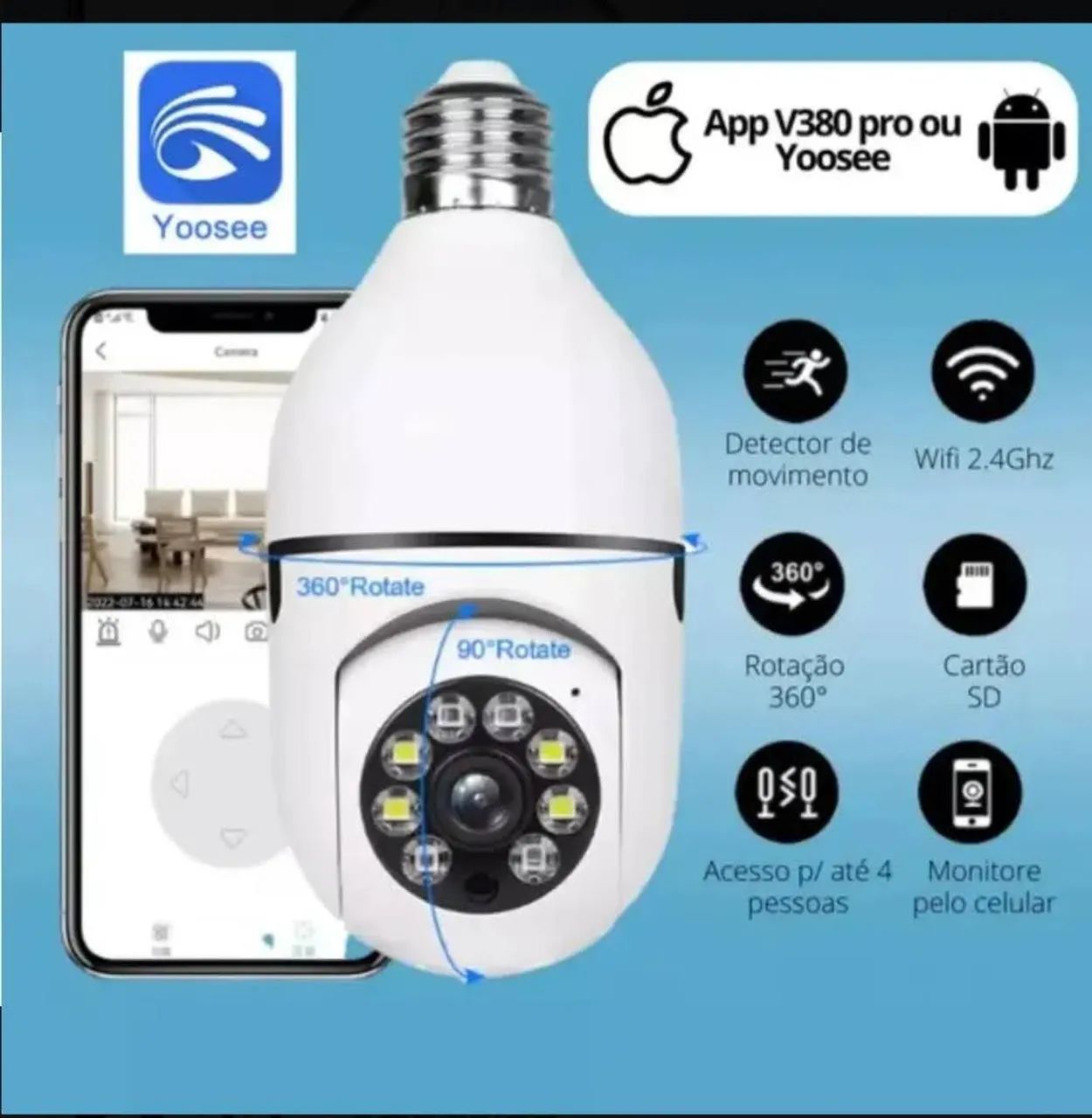Câmera ip Wi-Fi  - Foto 2