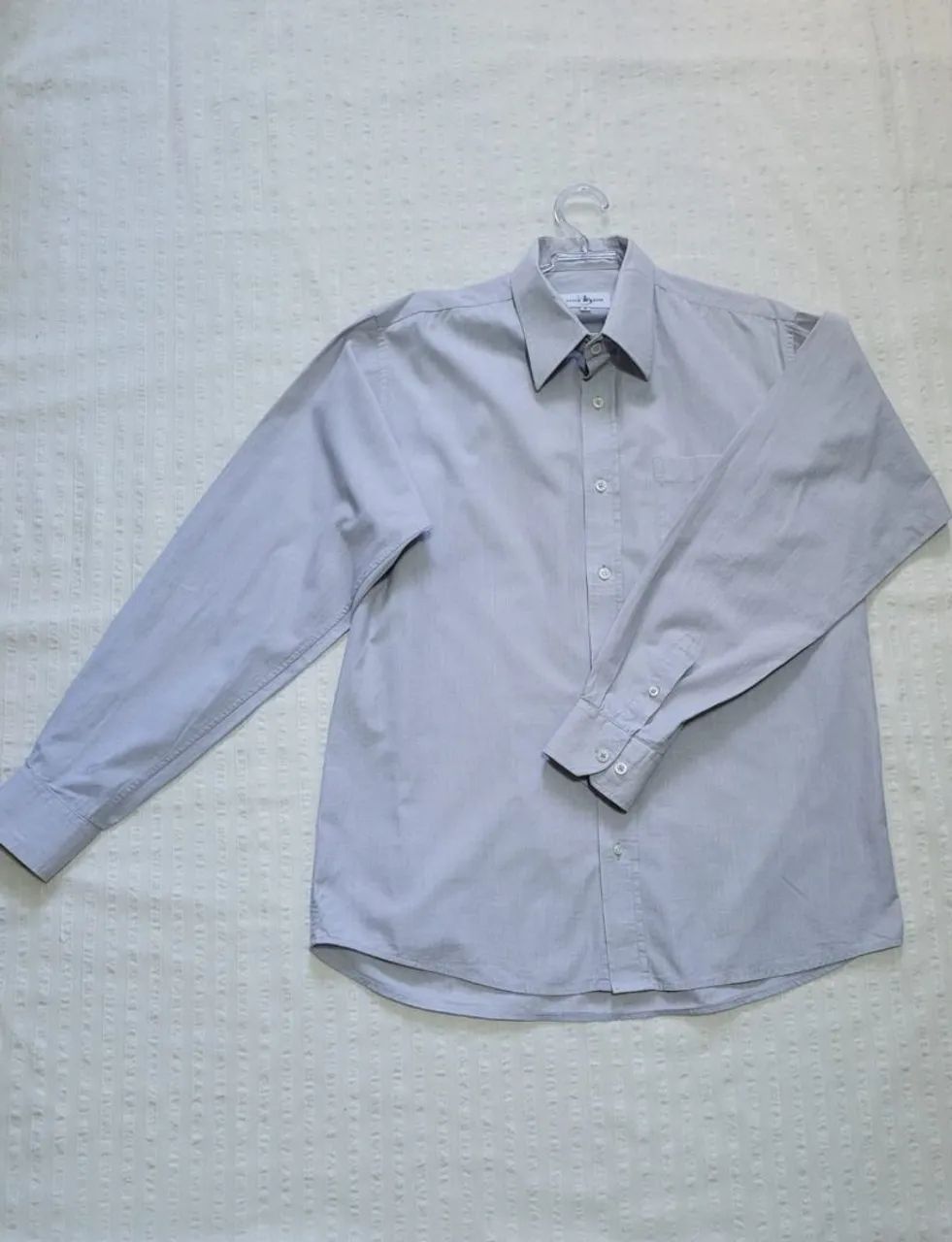 Camisa Cinza Claro Hugo Deleon Tam G - Foto 3