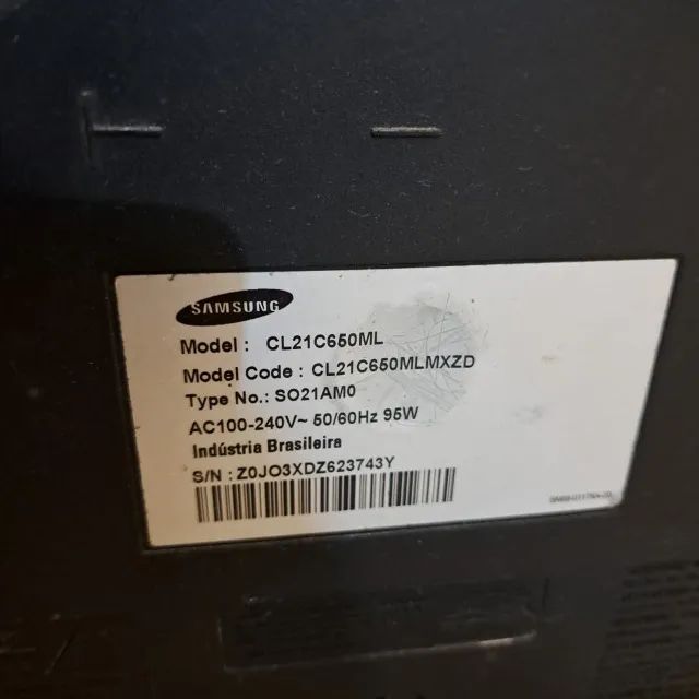 Tv de Tubo 21 Polegadas Slim com defeito. Possui porta de vídeo componente para Games; - Foto 2