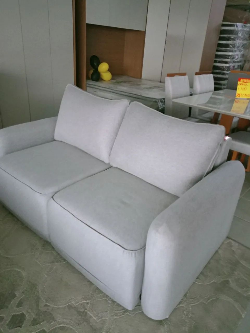 SOFÁ 1,60 FIXO COR CINZA - Foto 3