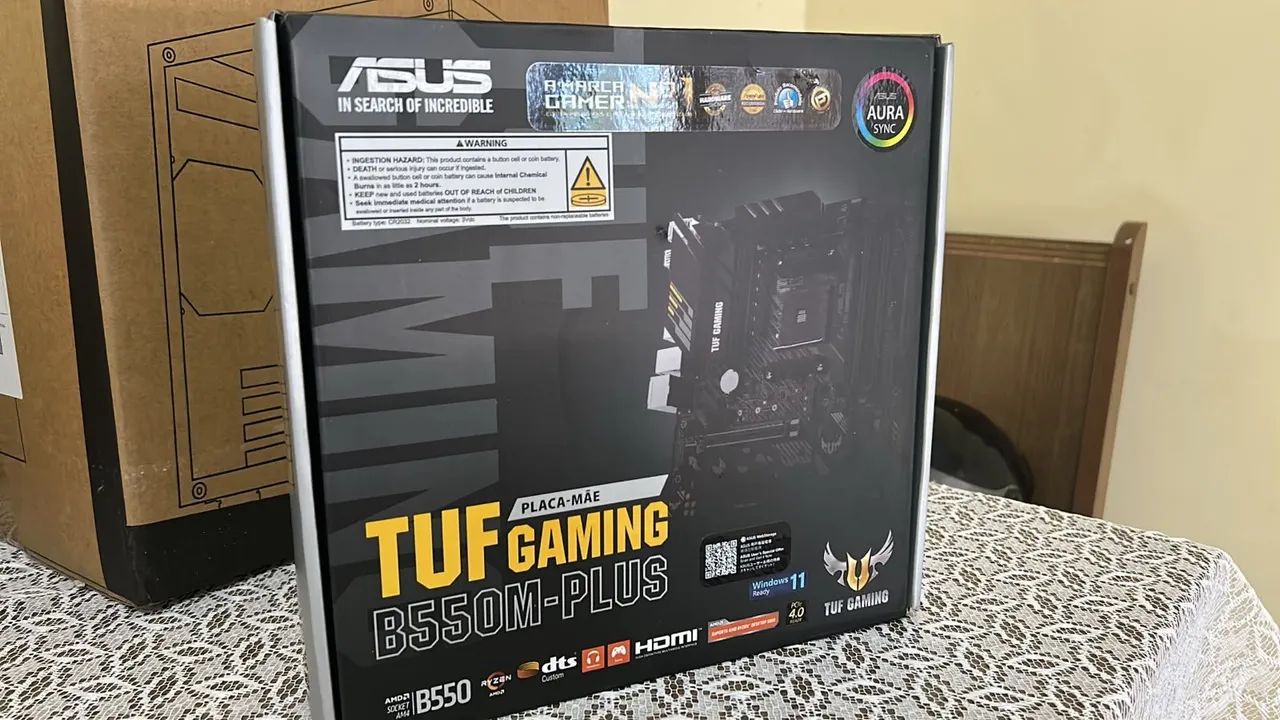 Placa mãe - ASUS TUF GAMING B550M-PLUS - Foto 3