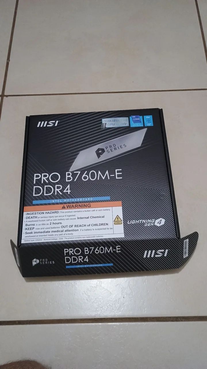 Placa mãe B760M-E msi nova lacrada - Foto 3
