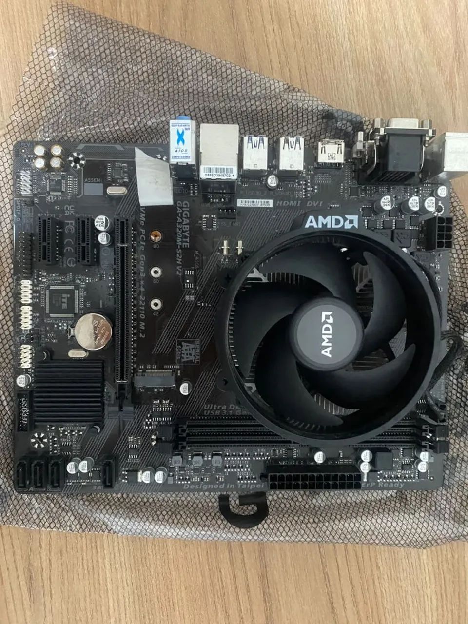 Kit placa mãe gigabyte + Ryzen 5 5500 - Foto 2