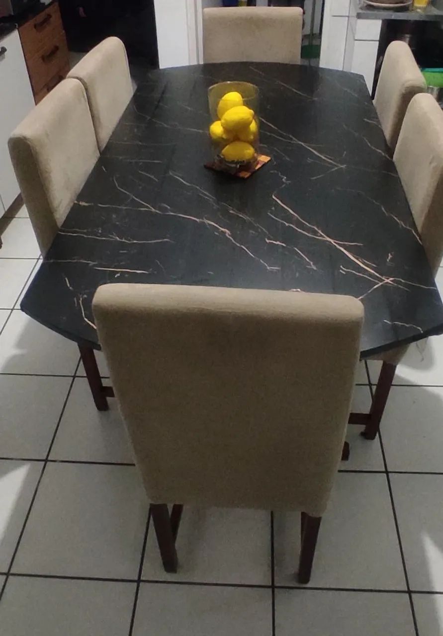 MESA DE JANTAR COMPLETA - ESTILO, CONFORTO E DESIGN ÚNICO! ?