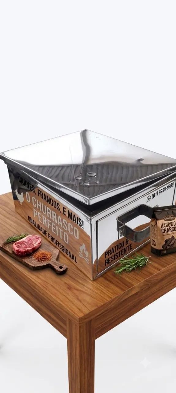 Caixa inox para assar carne  - Foto 5