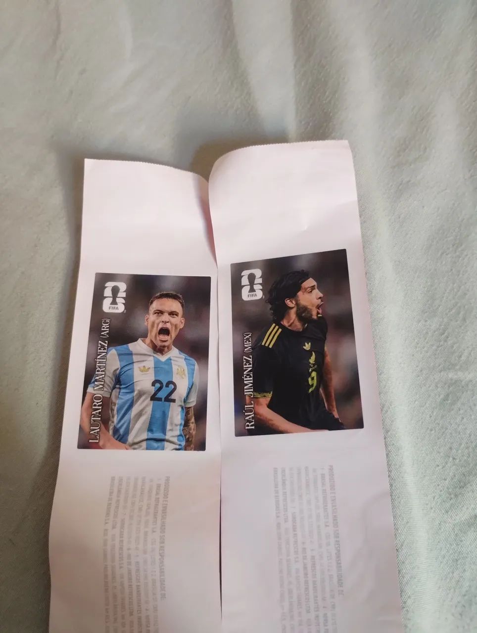 Figurinha da copa 2026