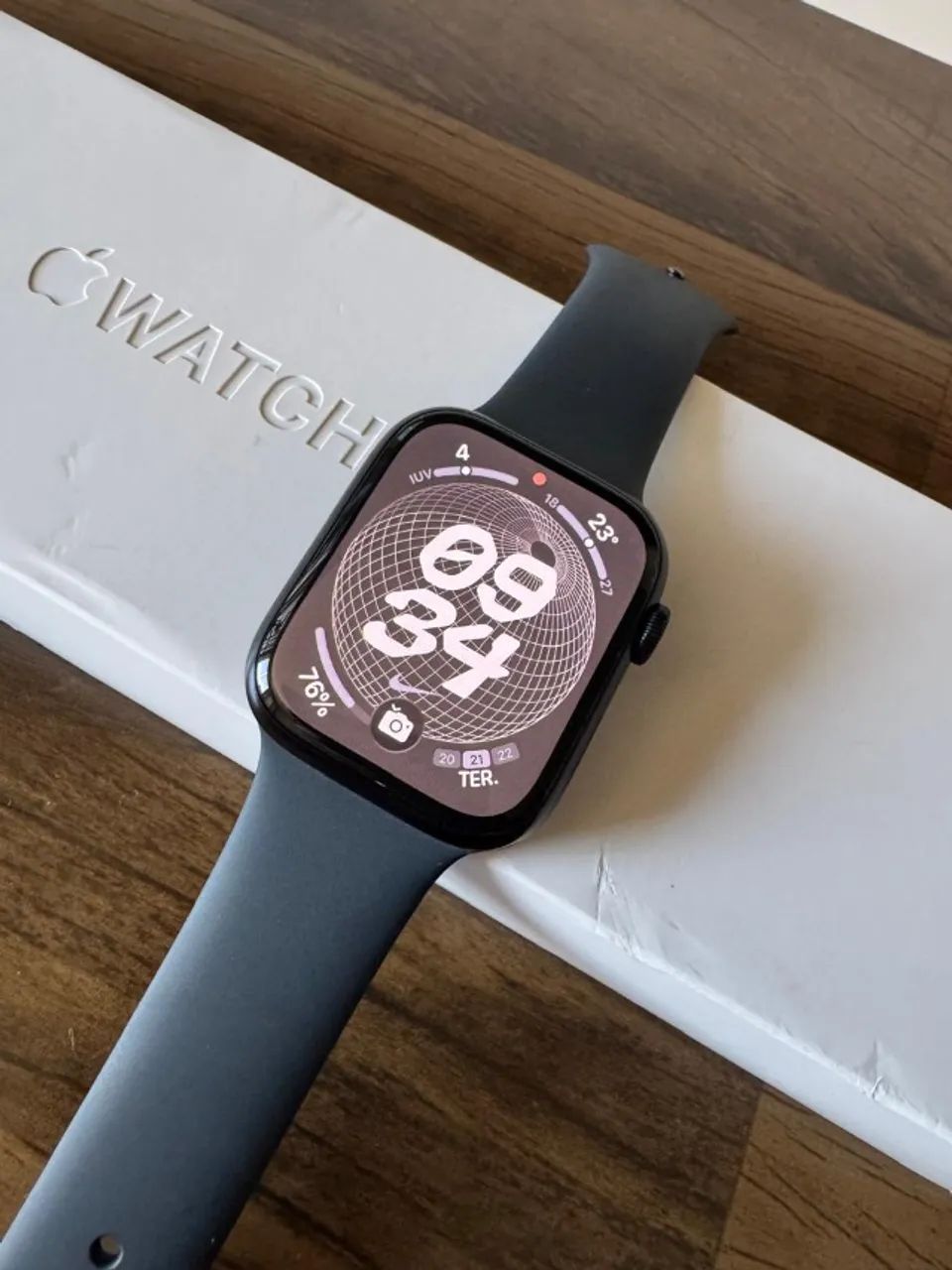 Apple Watch Series 8 GPS 45mm Preto - Com NF - Smartwatches