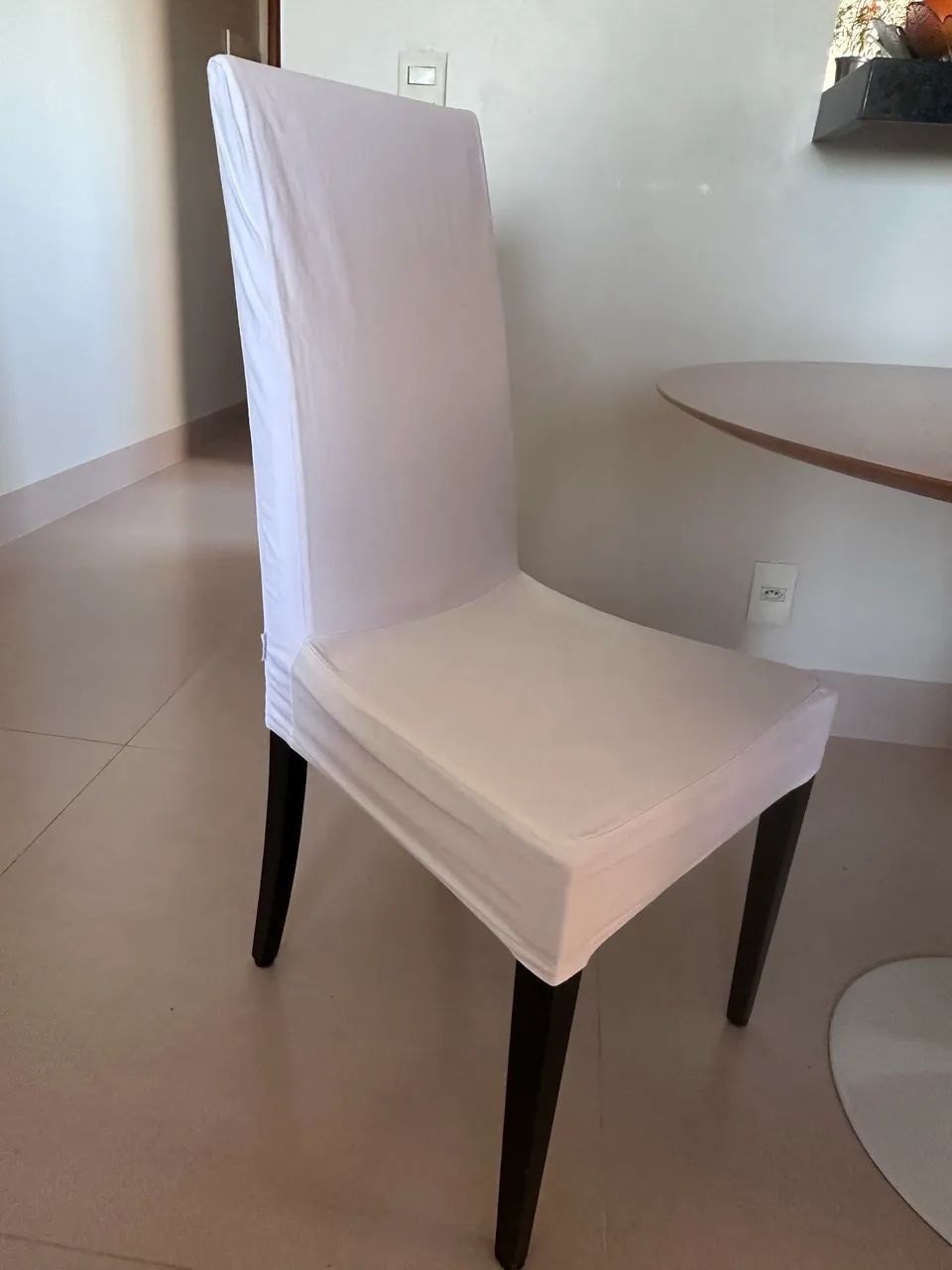 Cadeira com capa algodão Tok Stok