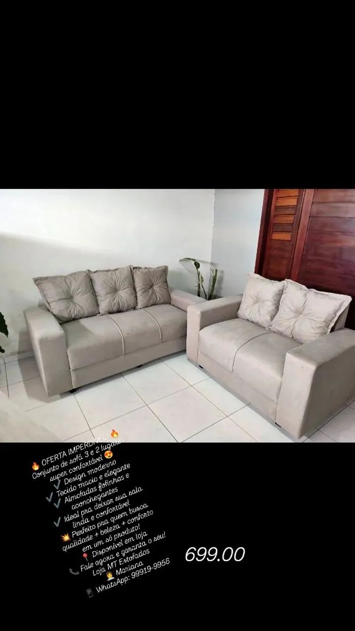 Conjunto de sofá disponível em loja  - Foto 2