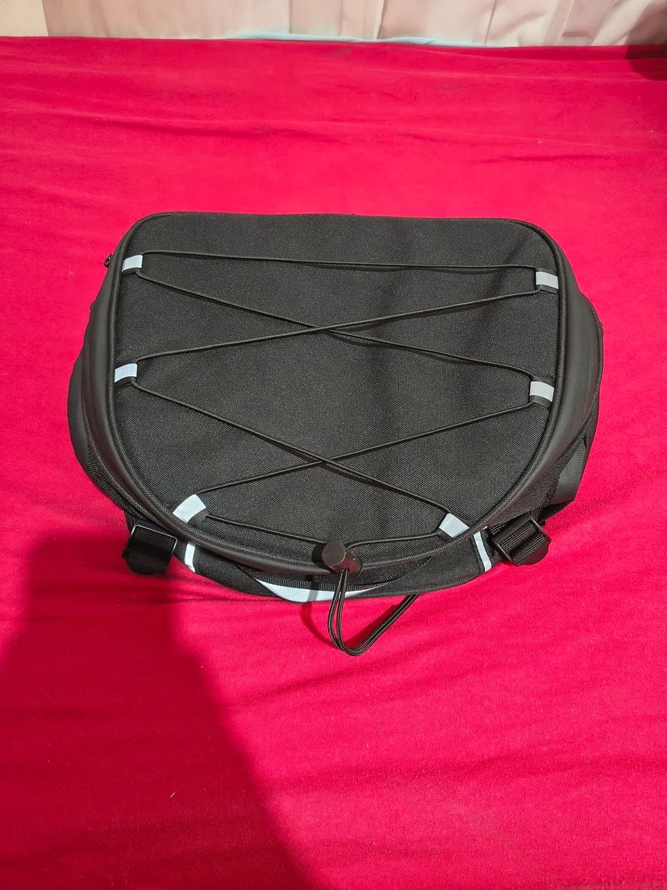 Bolsa mala para moto expansível com capa de chuva - Foto 2