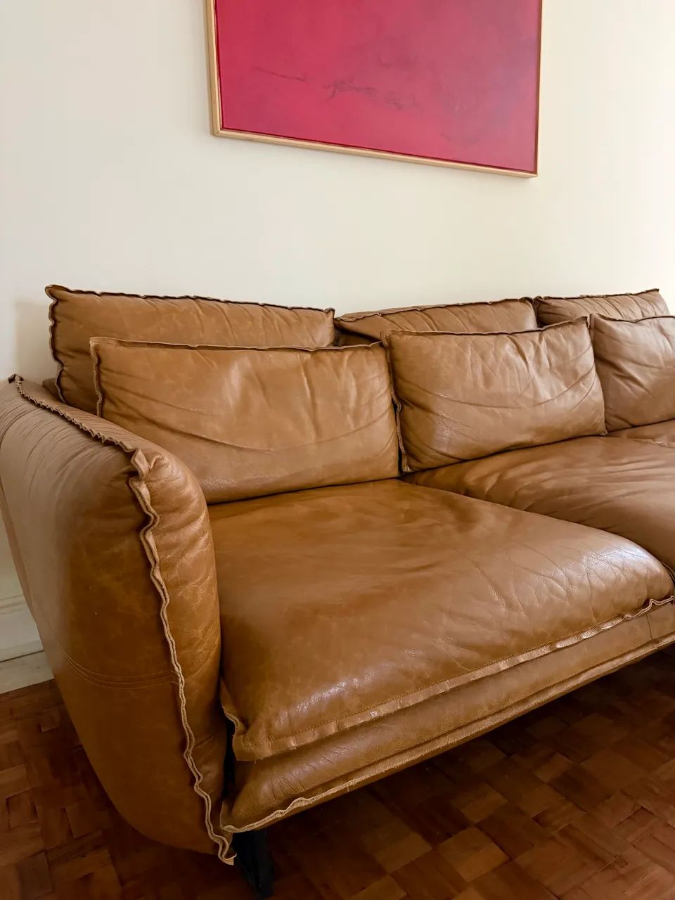 Sofá Ibiza em Couro Legítimo com Chaise  - Foto 3