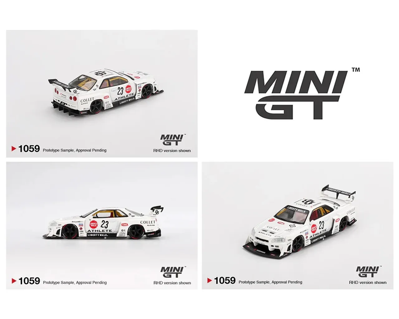 Mini Gt Nissan Lb Er34 Super Silhouette Skyline Red Black 843