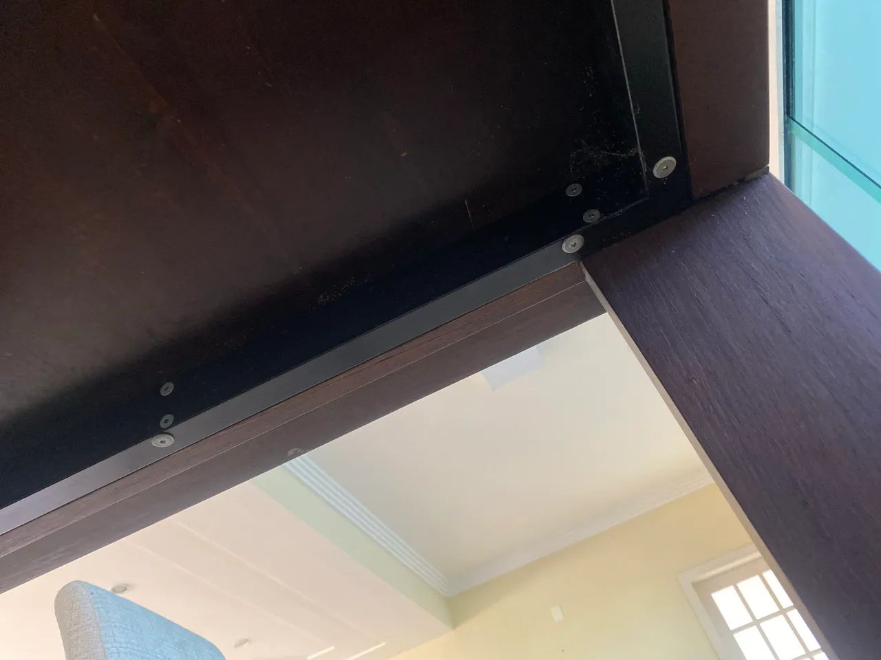 Mesa de Jantar 2,60m com Vidro - 8 Lugares - R$ 450 - Desapego - Foto 2