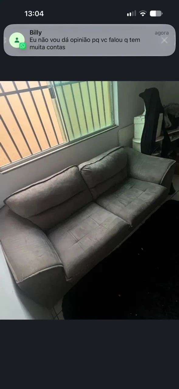 Sofá cinza  - Foto 2