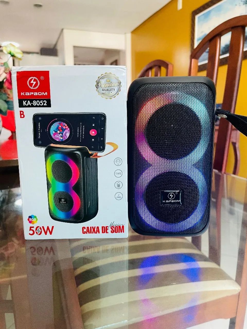 CAIXA DE SOM BLUETOOTH PORTÁTIL 50W - Foto 3