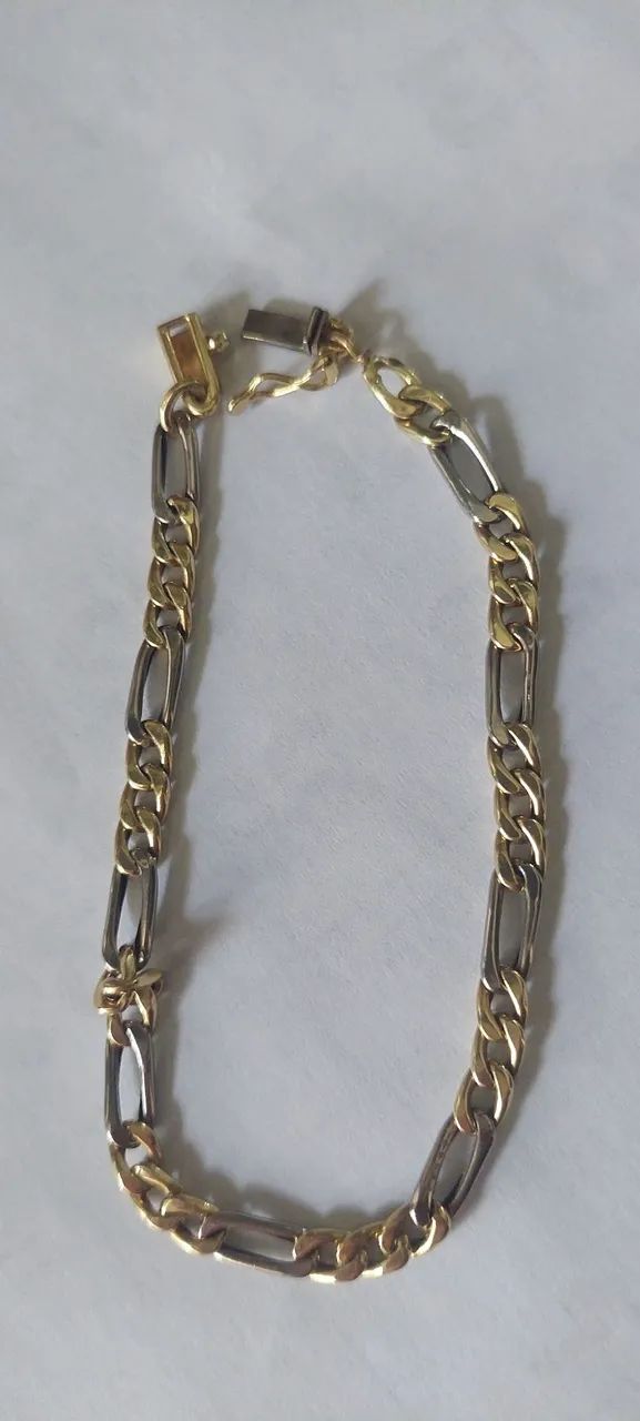 Pulseira ouro 2 cores