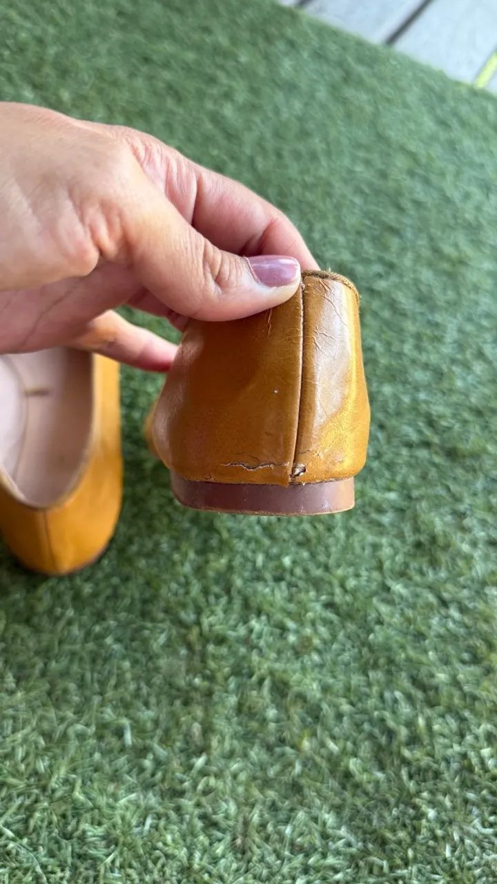 mocassim zara feminino camel 34 - Foto 3