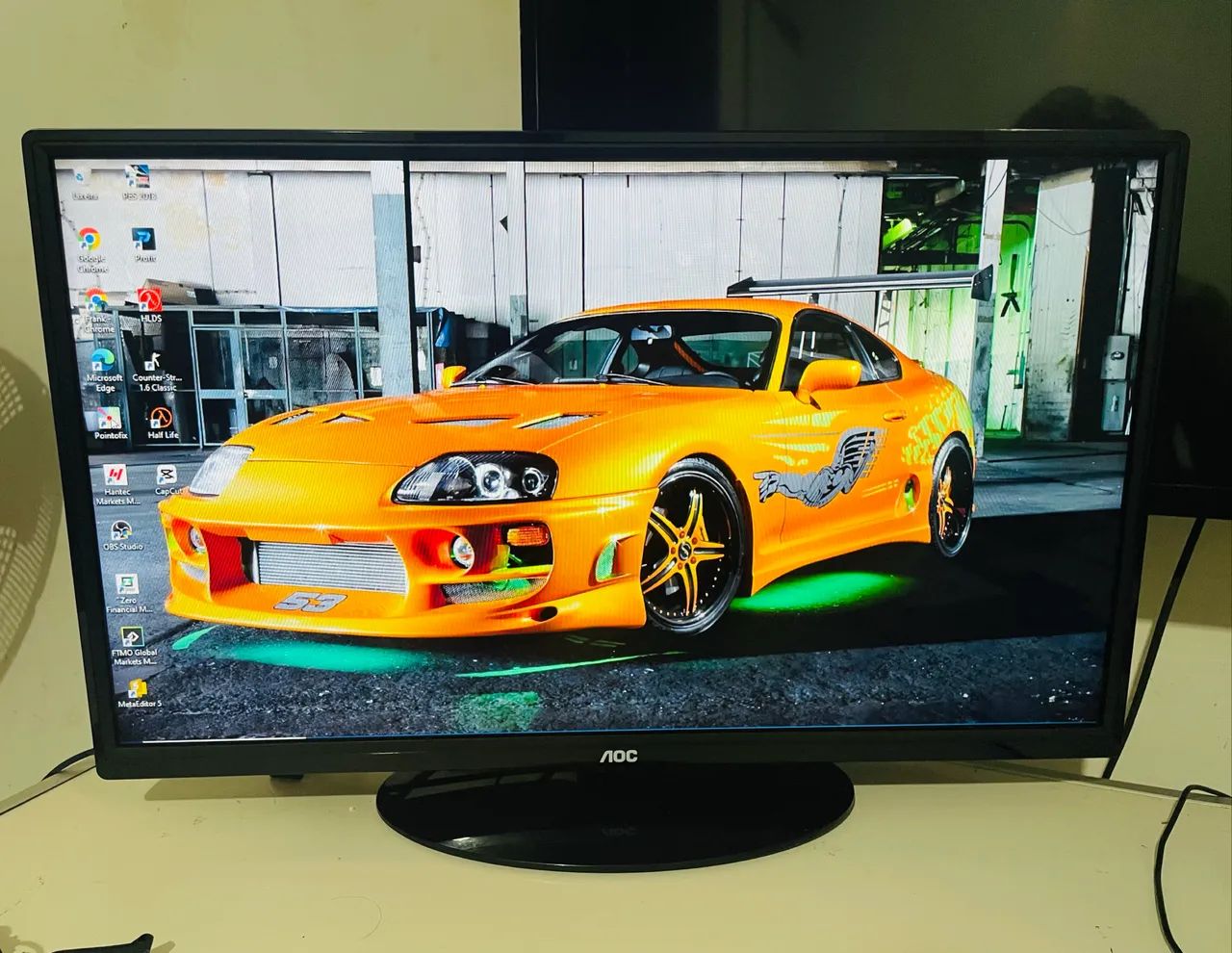 MONITOR AOC 24 LED SEMI NOVO ! - Foto 2