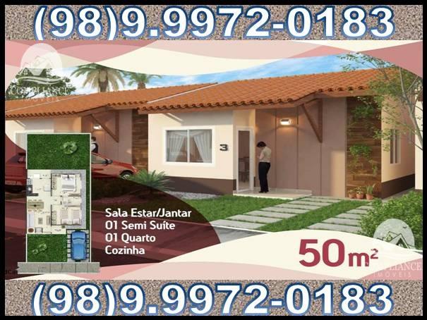 A. P. E. N. A. S 299 R. E. A. I. S de Entrada! Cond. Bianca! Casas Com 2 Quartos, Maiobão